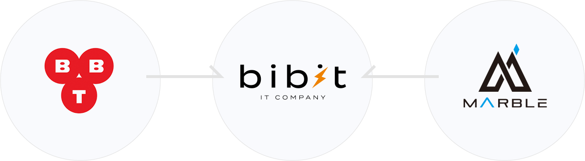 システム開発会社 株式会社bibit(ビビット)の組織図